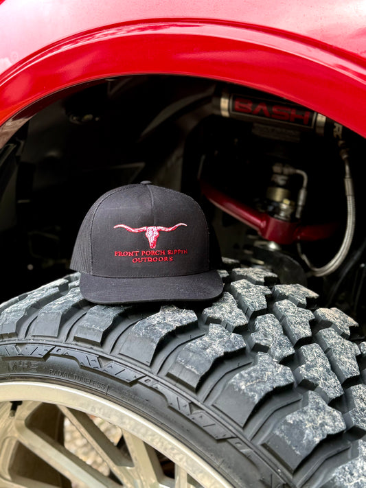 Black/red snapback