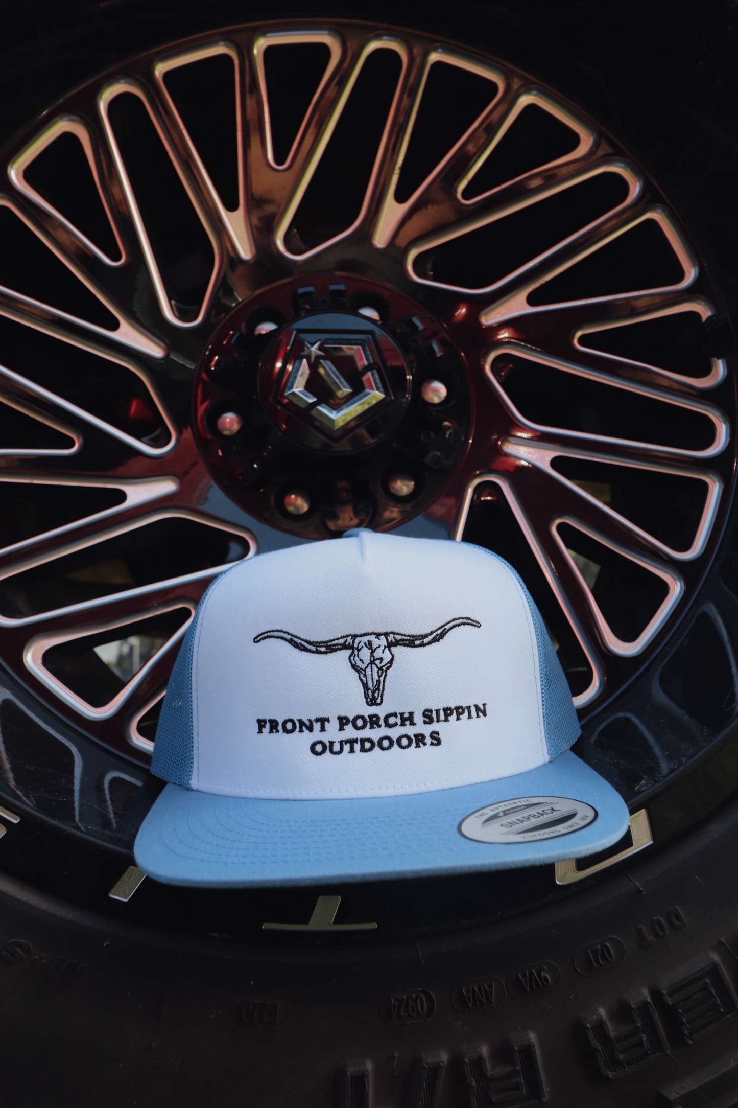 Baby blue/ white SnapBack